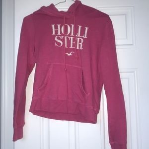 Pink hollister hoodie.